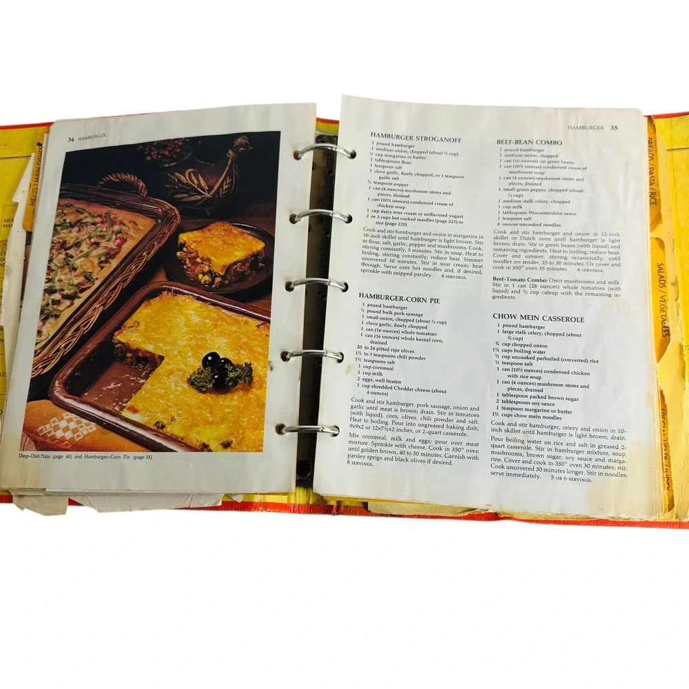 Betty Crockers Cookbook New and Revised Edition Vtg 5 Ring‎ bound Recipe Book